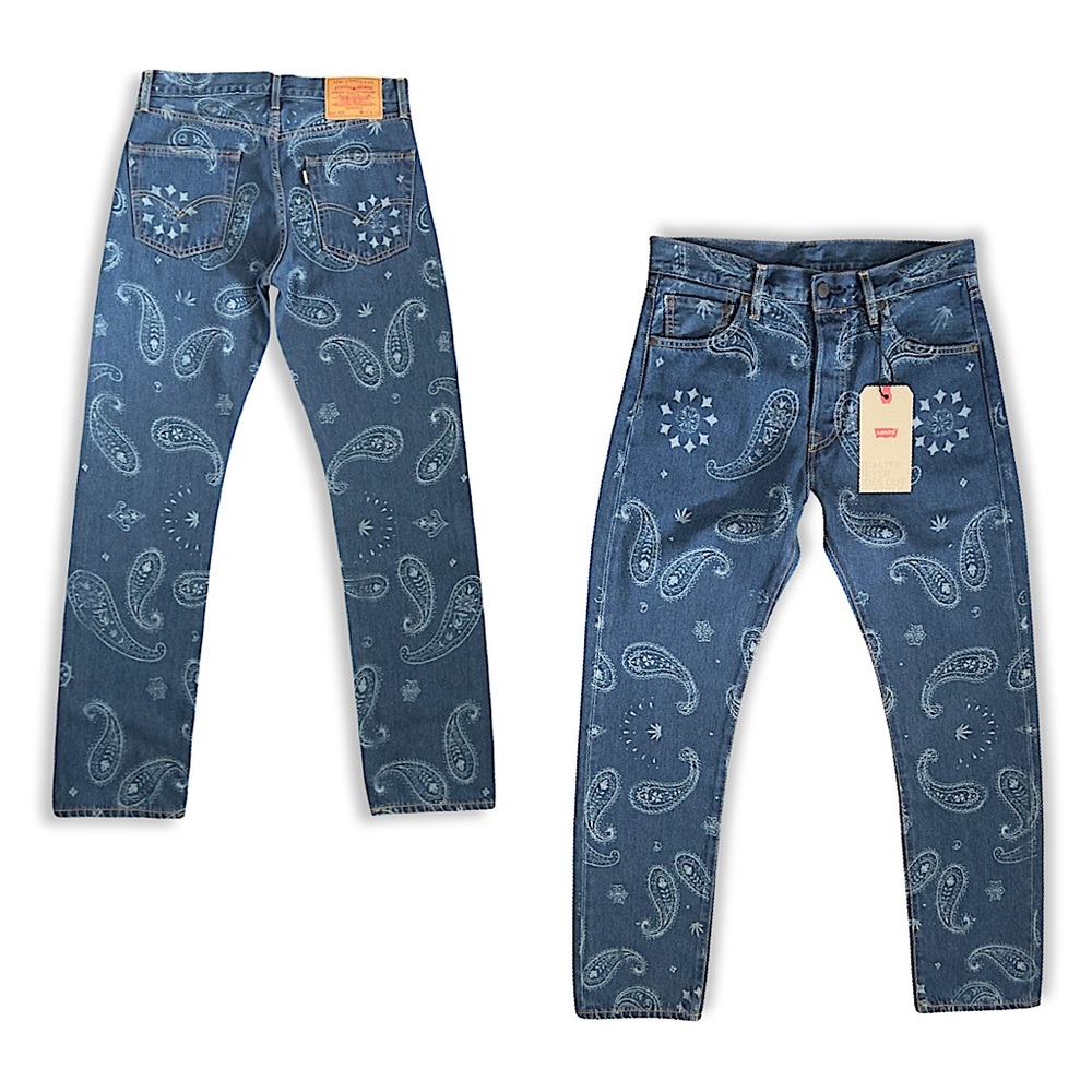 Levi’s X Snoop Dogg Lot 420 Unreleased Premium 501 Paisley Hemp Jean